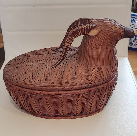 Vintage Other - Vintage Handwoven Animal Basket